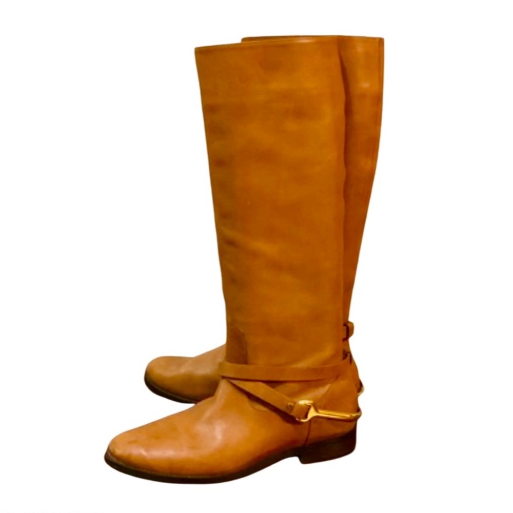Ralph Lauren - Jenny tan leather riding boots - Size 7 1/2